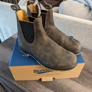 Men's Blundstone Boot #1944, Rustic Brown/Mustard. US Size 10/AUS Size 9
